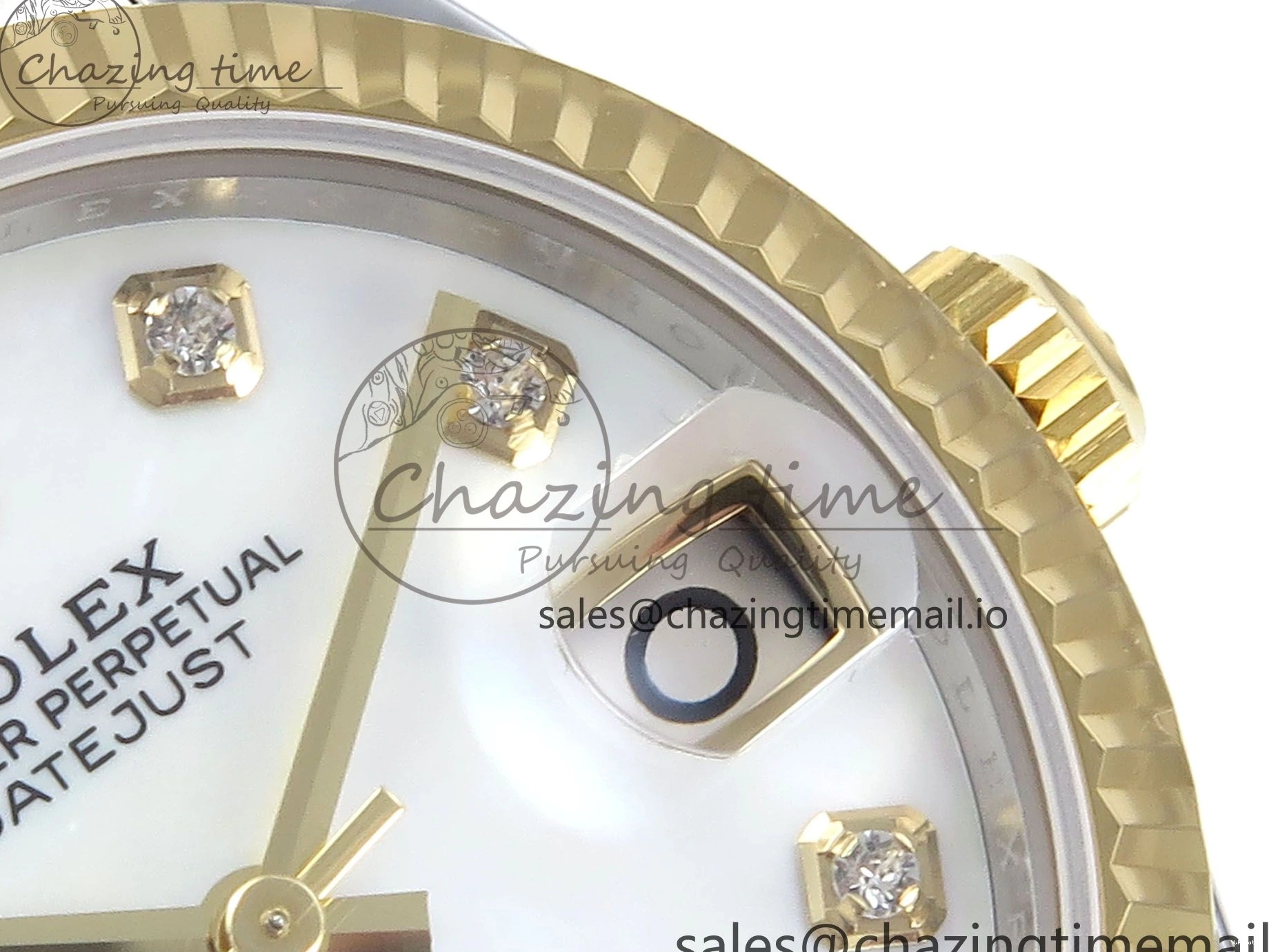 White ARF SS 904L MOP YG Best DateJust 1:1 Oyster ETA Steel 278273 Edition Bracelet 31 2688 on Dial 0110